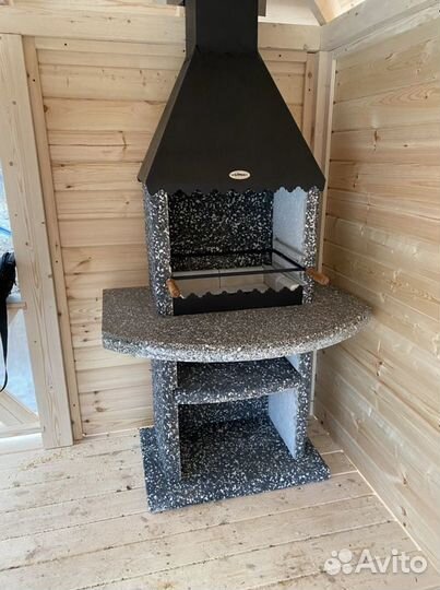 Садовая печь камин