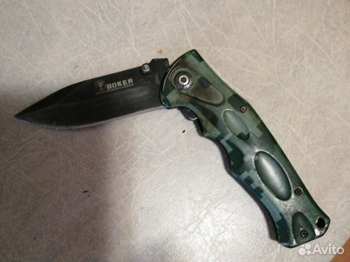 Нож складной бокер