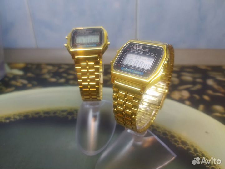 Часы casio. Золотистые