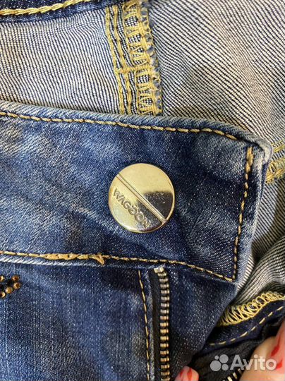 Джинсовые шорты waggon paris