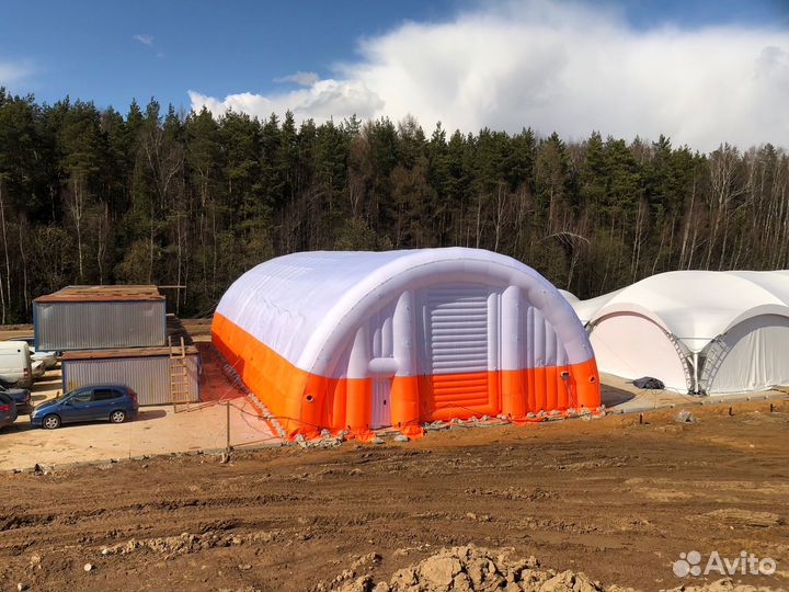Надувной ангар. Пневмокаркасный склад