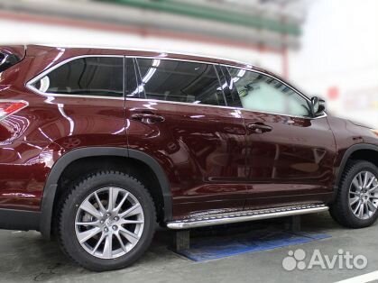 Пороги с листом d-43 Toyota Highlander