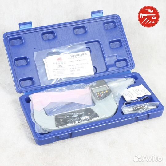 Микрометр цифровой мкц 75-100. 0,001. shan