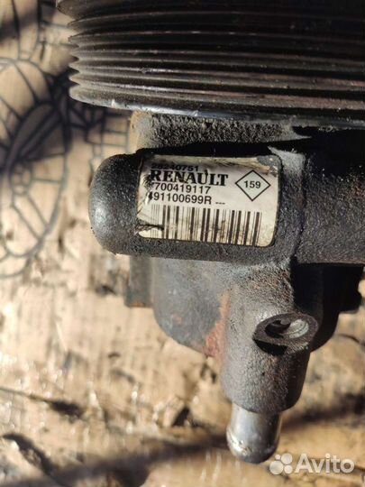 Насос гура для Рено Логан 2008г 1,6 бензин