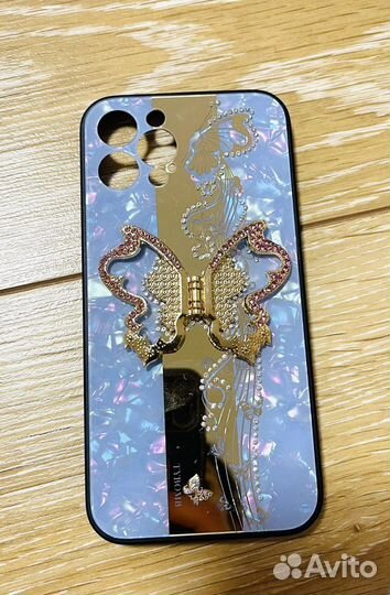 Чехол для телефона на iPhone12 Pro со стразами