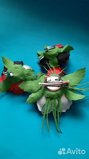 Клипсы для обуви и брошь-зажим(ручная работа)