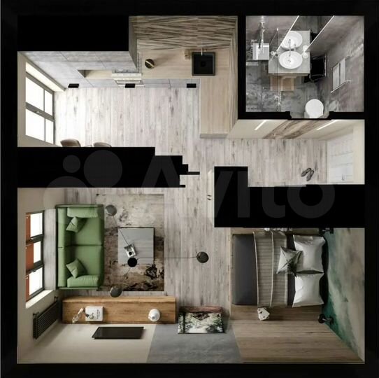 1-к. квартира, 33,5 м², 4/5 эт.