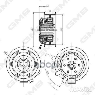 Ролик ремня грм GTB0150 GMB