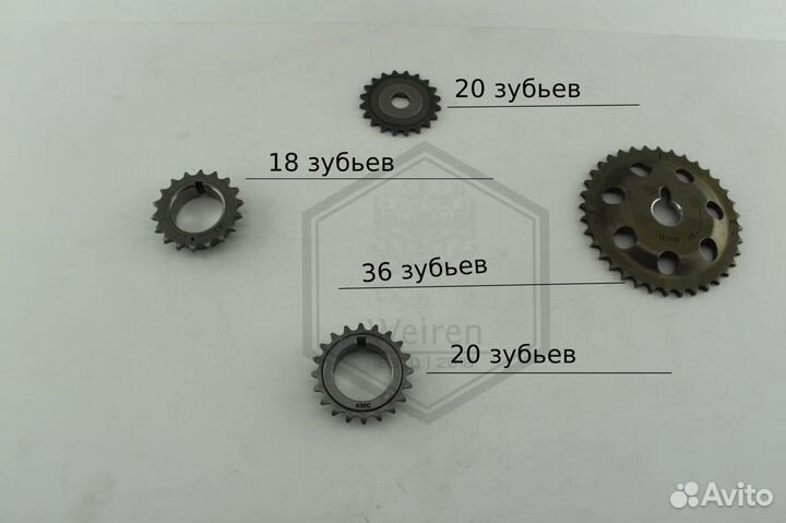 Комплект цепи грм Geely Emgrand X7 Atlas Murman