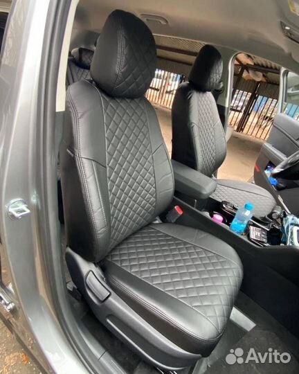 Чехлы из алькантары Ромб на Lancer 10 от Автопилот