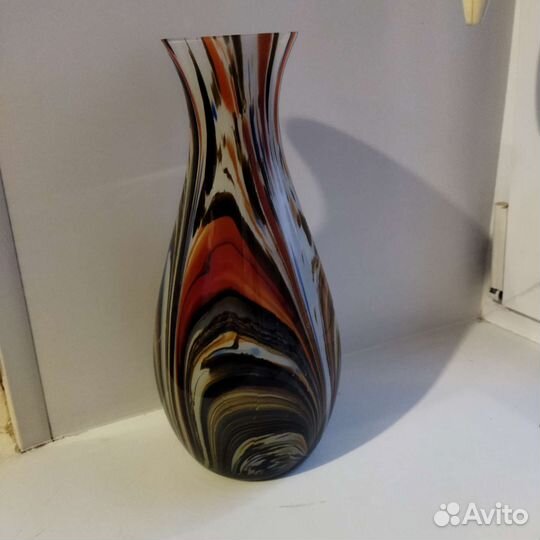 Ваза цветное стекло СССР