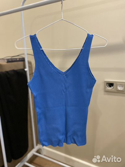 Топ голубой