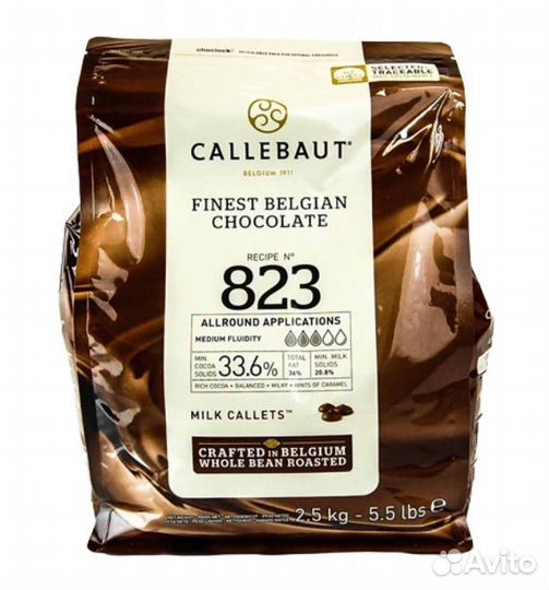 Шоколад callebaut молочный
