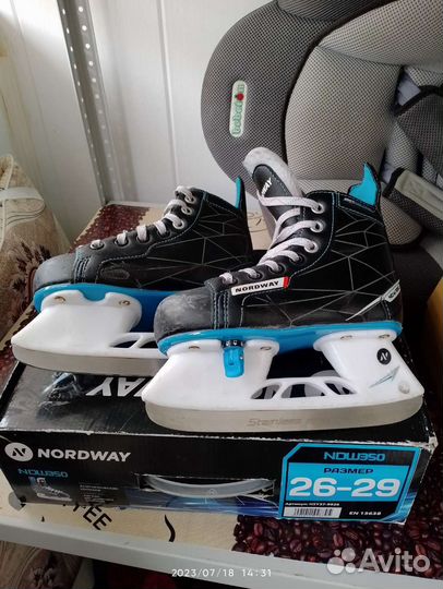 Коньки хоккейные раздвижные Nordway