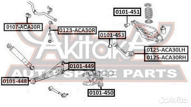 Тяга задняя поперечная правая 0125ACA30RH asva