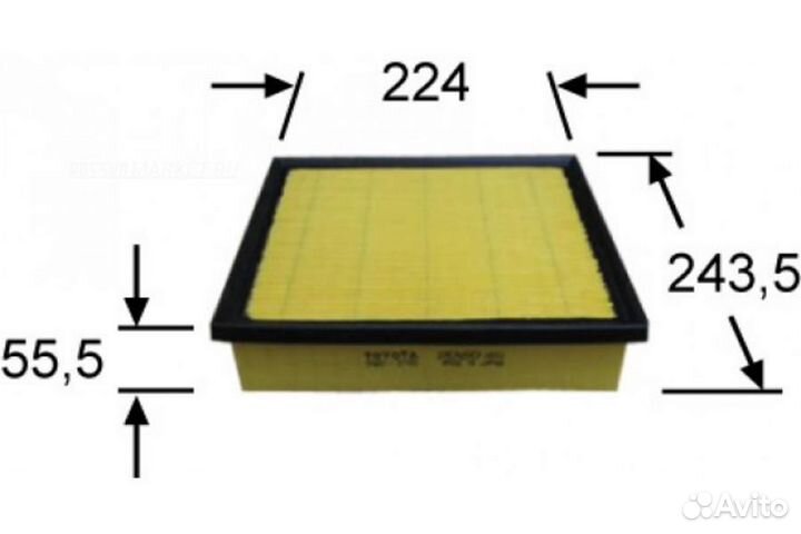 Azumi A21519 Фильтр воздушный