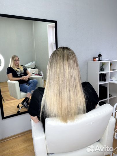 Коррекция наращённых волос