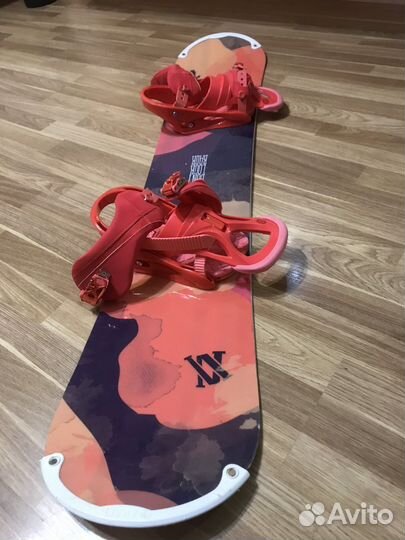 Сноуборд комплект женский volki, крепления Burton