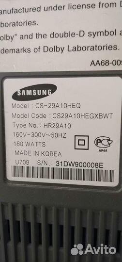 Samsung CS-29A10HEQ и DVD +