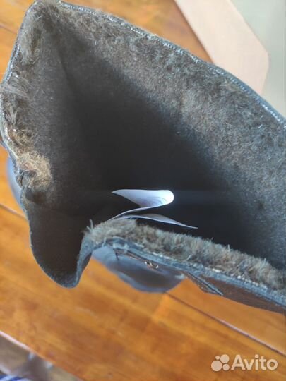 Сапоги мужские зимние кожаные