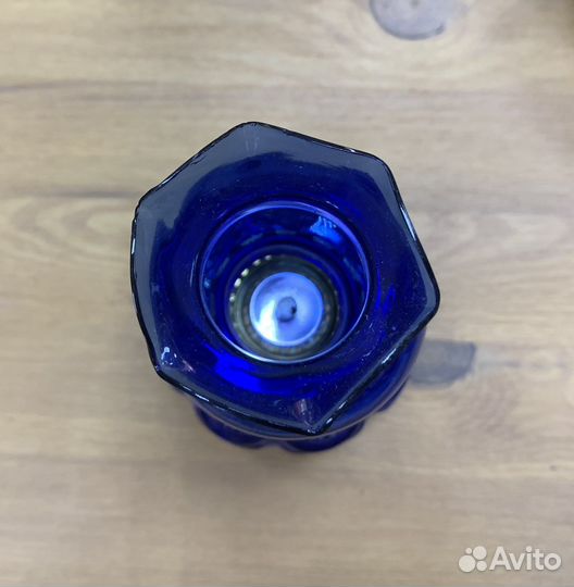 Лампа кобальт стекло, масленная