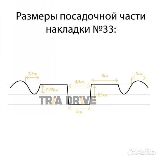 Накладка на лыжу для снегохода BRP Pilot 7.4 (1310х275х6) (CP) №33