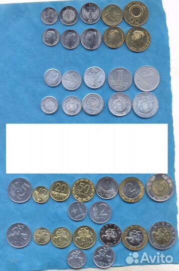 Наборы монет Саудовская Аравия, оае, Югославия итд