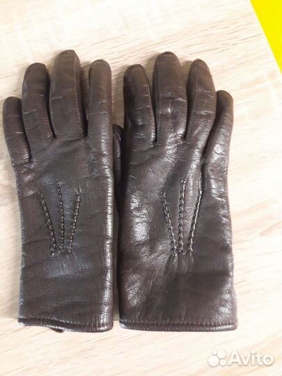 Перчатки кожаные