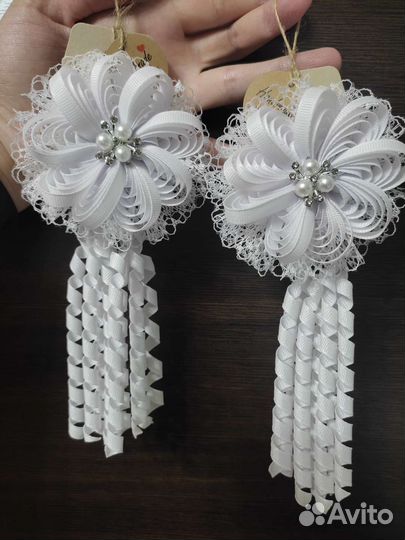 Школьные бантики ручной работы