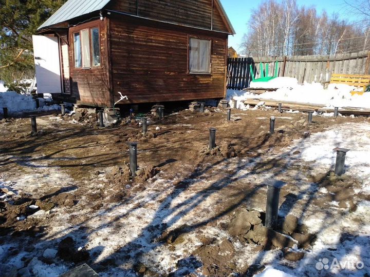 Фундамент на винтовых сваях