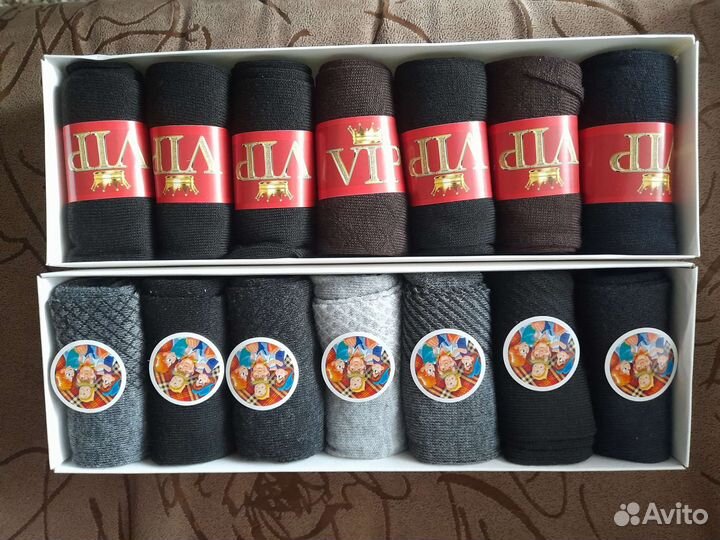 Носки мужские в подарочной упаковке 7 пар