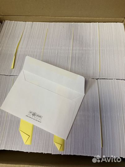 Конверт белый 90х140 мм