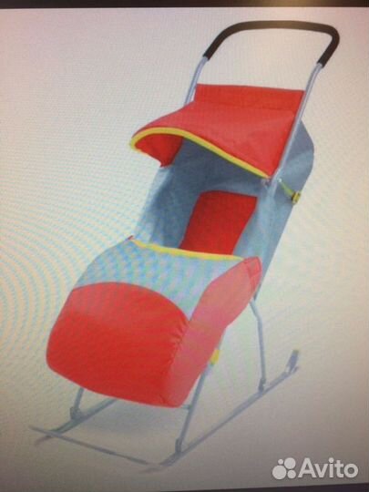 Детские сани коляска