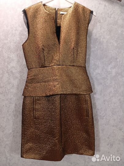 Вечернее платье золотое Diane furstenberg