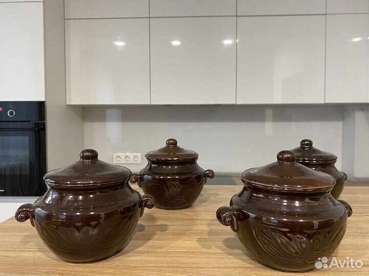 Горшок для запекания, с ручками