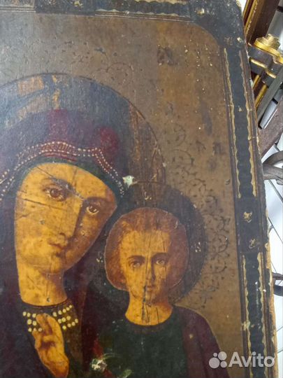 Икона старинная.Казанская Б м