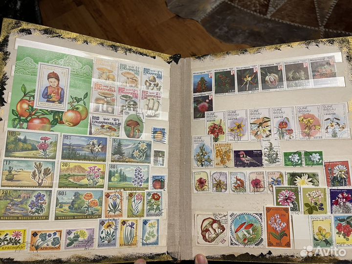 Альбом с марками флора