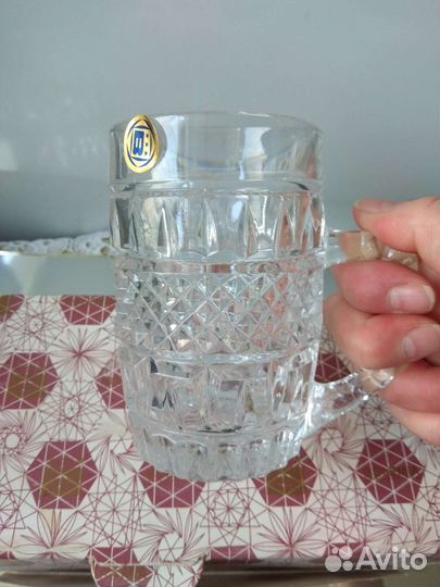 Комплект пивные кружки хрусталь Богемия в коробке