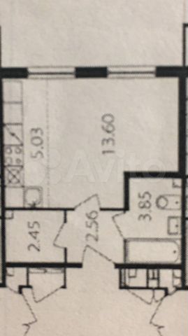 Квартира-студия, 27 м², 3/4 эт.