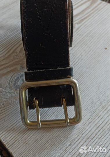 Мужской кожаный ремень б/у