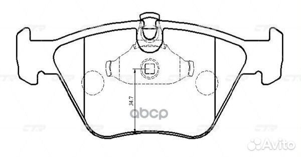 Колодки тормозные Bmw E39 520i/523i/535i (стары