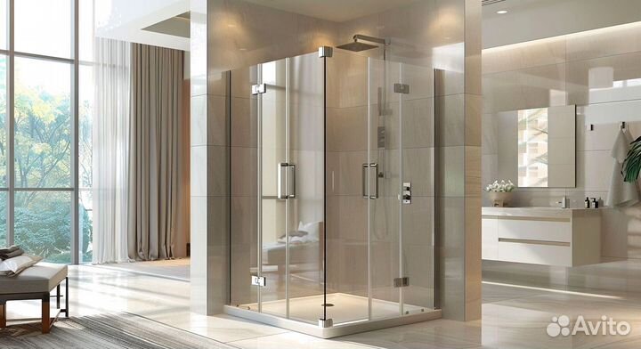 Кабина из стекла