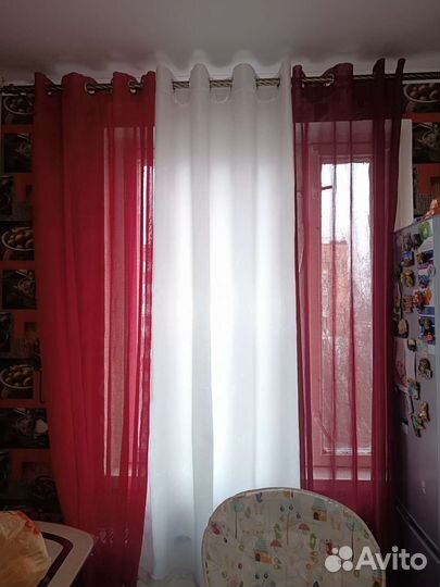 Шторка тюль белая