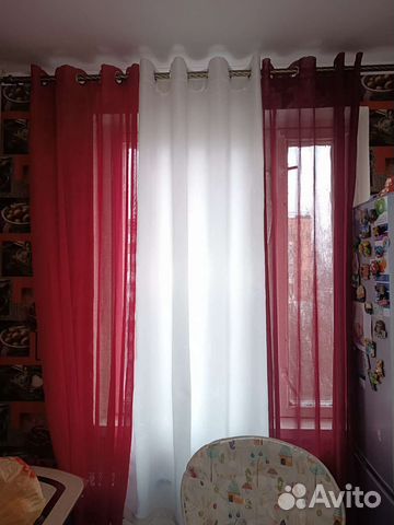 Шторка тюль белая