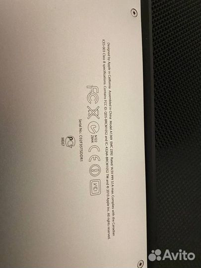 Apple MacBook Air 13 (середина 2011 года) A1369