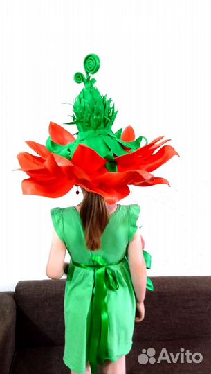 Детская красивая шляпка на утренник. Раз надевали