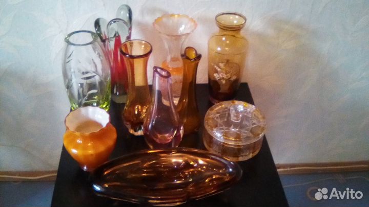 Хрусталь двойного окраса Чехия