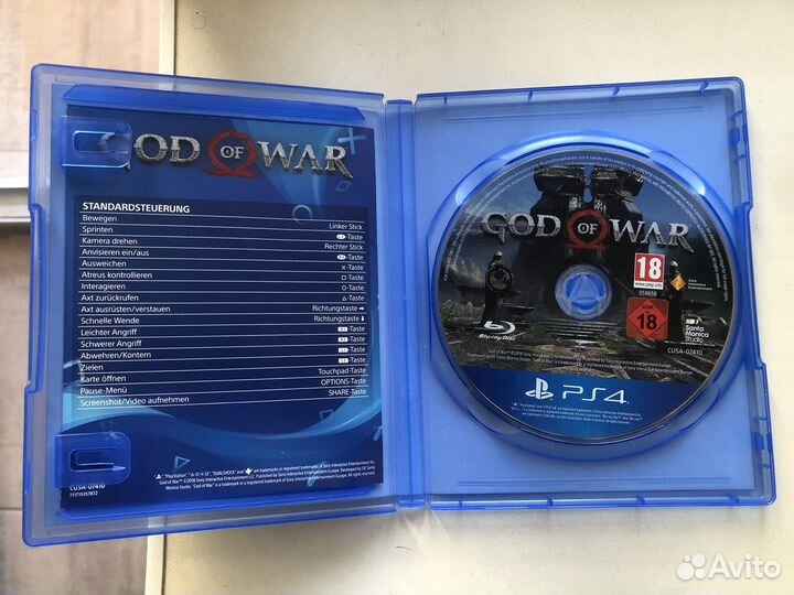 God of war 2018 ps4 диск