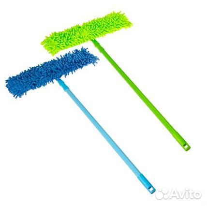 Швабра с насадкой из микрофибры букли
