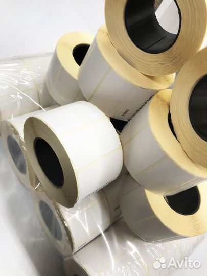 Термоэтикетки 43х25 эко (1000шт рулон) все размеры